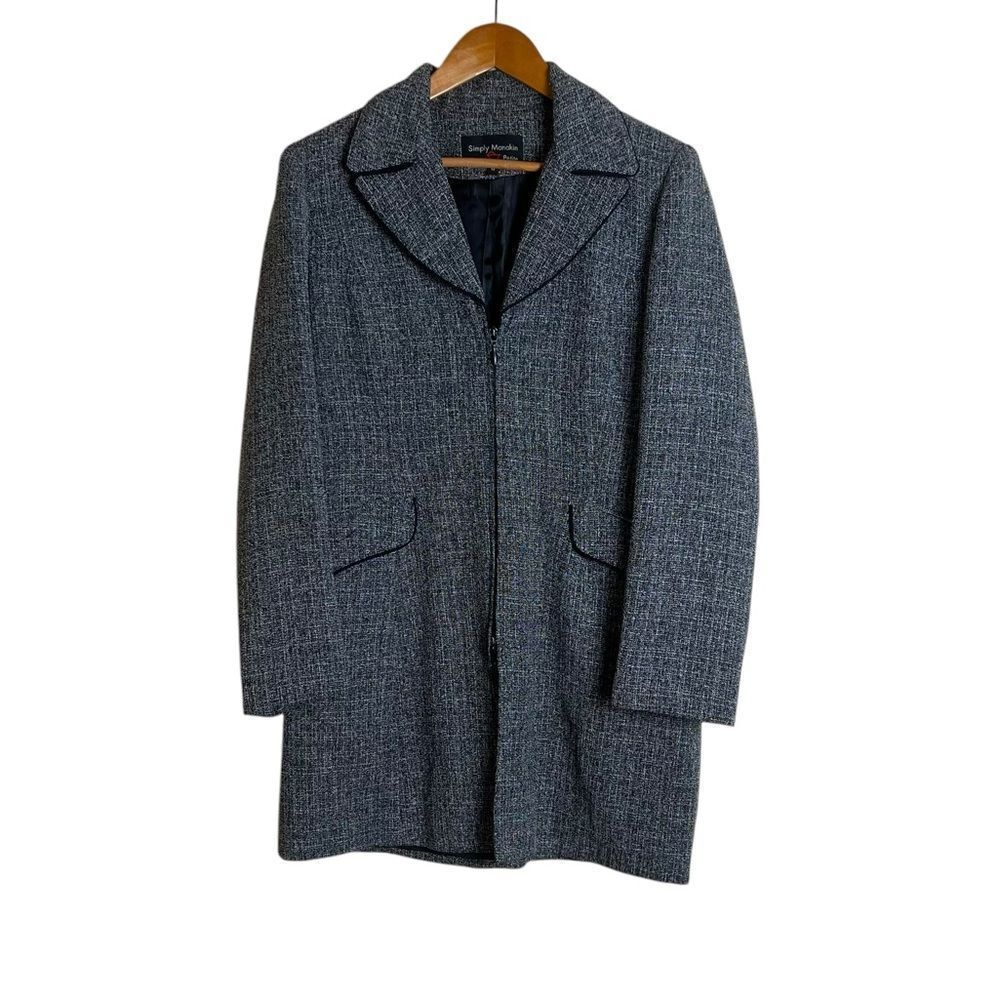 Simply Manakin double zip coat. Size 10
